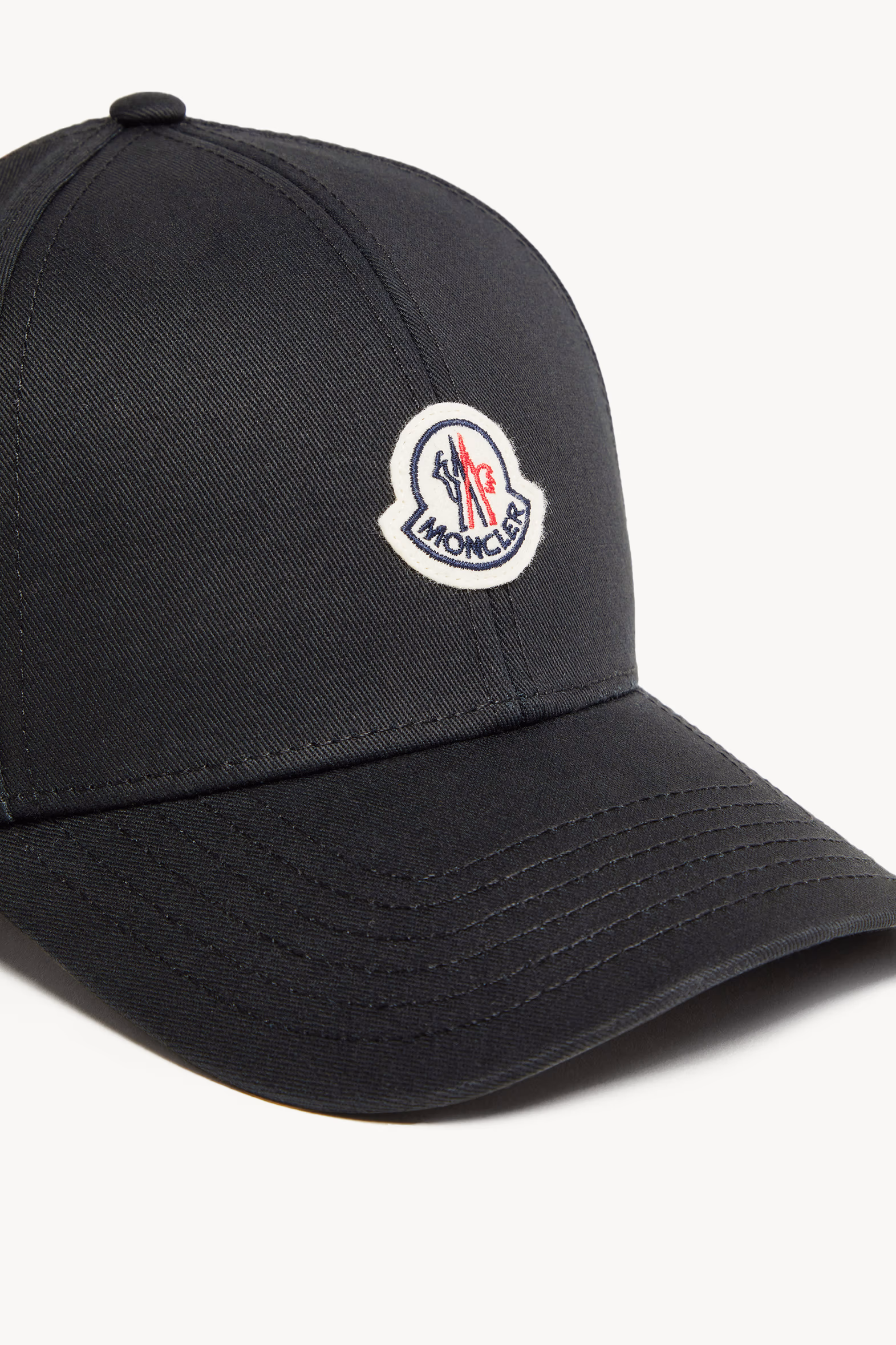 Casquette en gabardine Hommes Noir Moncler 5